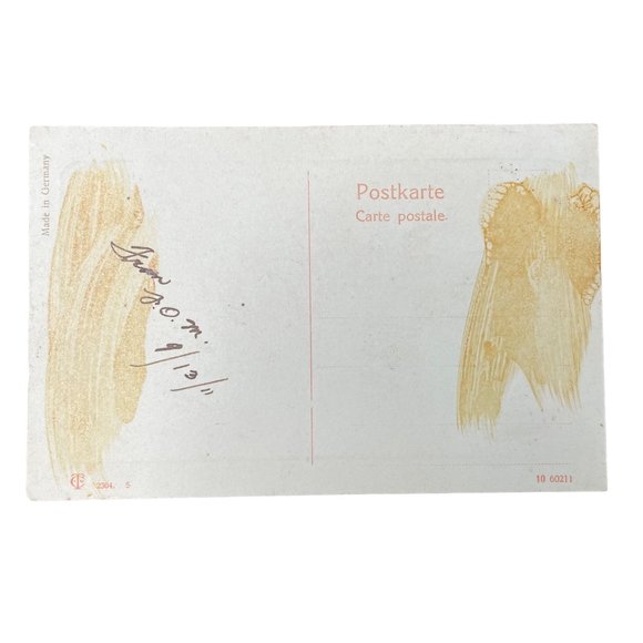 Vintage Postcard Victorian Yellow Rose Art 1911 u  Non Topographical Standard Ge - Picture 2 of 3